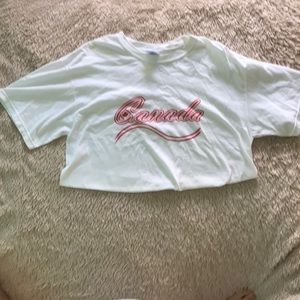 cropped canada tee shirt
